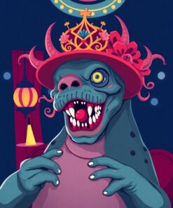 Cabaret Monstera Paint Numbers