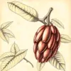 Vintage Cacao Botanical Sketch Paint By Numbers