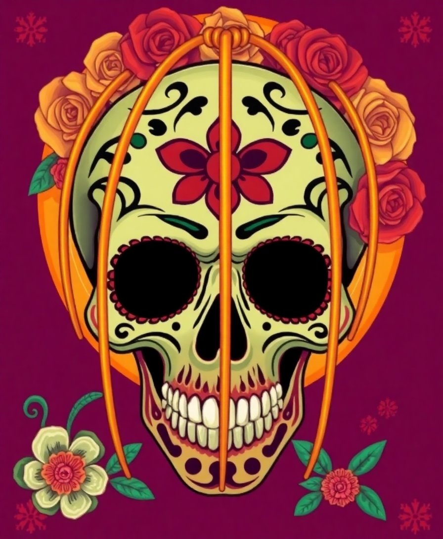 Muertos Skull Paint Numbers Muertos Skull Paint Numbers