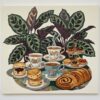 Vintage Calathea Tea Pastries Paint By Numbers