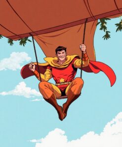 Hero Swinging Paint Numbers