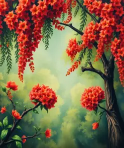 Vintage Canopy Jewel Paint By Numbers