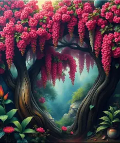 Vintage Canopy Jewel Paint By Numbers