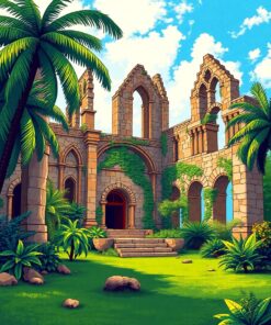 Abbey Ruins Paint Numbers