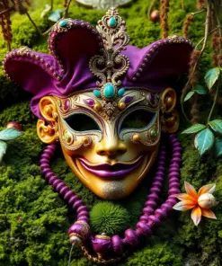 Vintage Carnival Beneath Moss Paint By Numbers