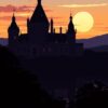 Sunset Silhouette Paint Numbers
