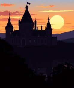 Sunset Silhouette Paint Numbers