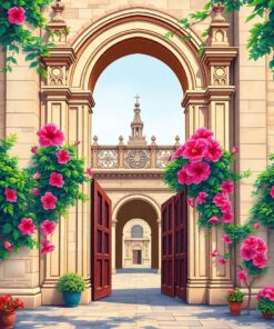 Hibiscus Gate Paint Numbers