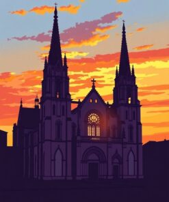 Sunset Silhouette Paint Numbers