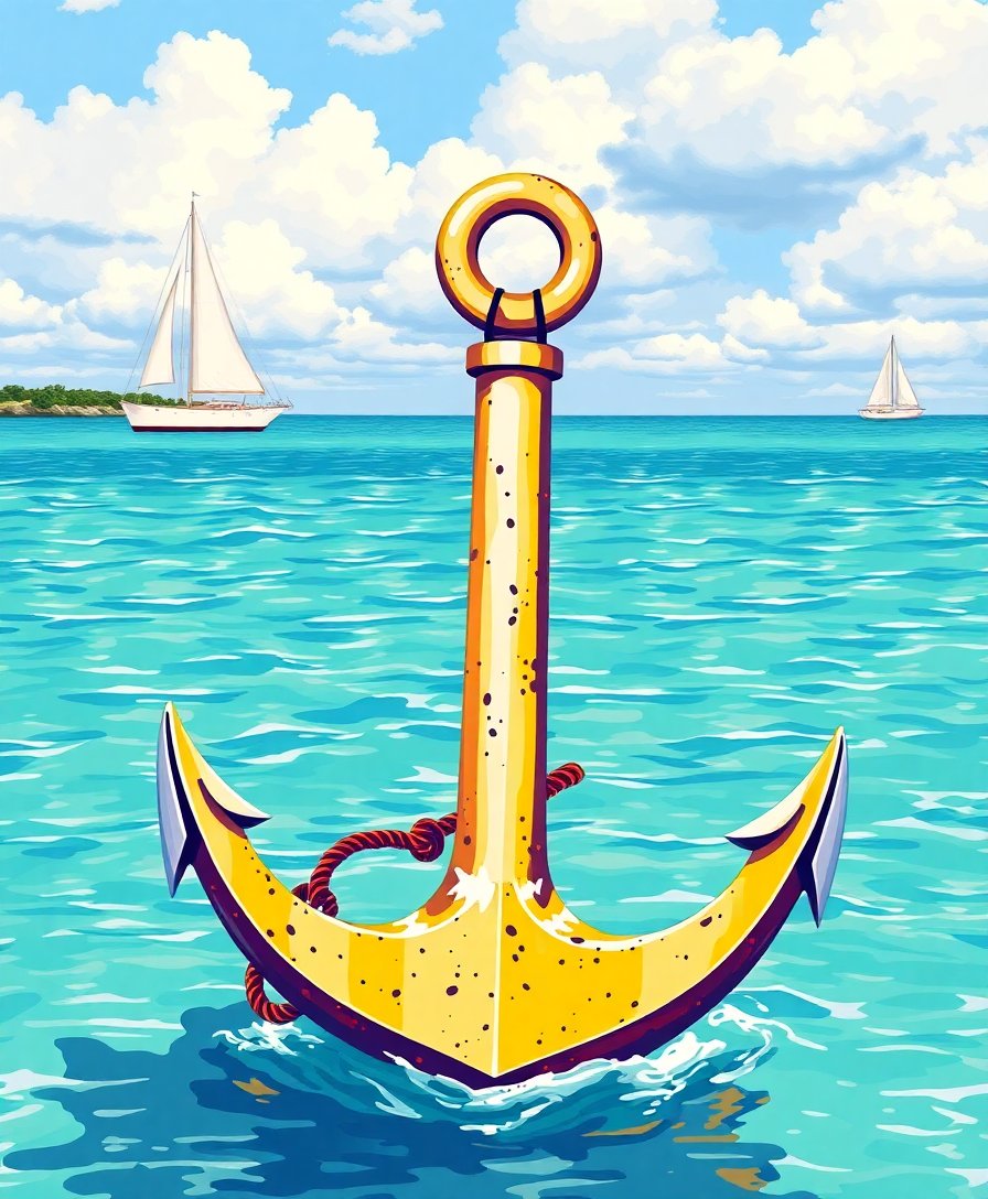 Anchor Drop Paint Numbers Anchor Drop Paint Numbers