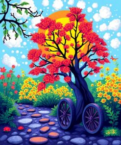 Tropical Orchids Paint Numbers