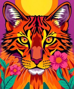 Celtic Hibiscus Paint Numbers