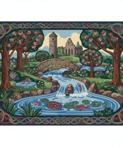 Vintage Celtic Water Garden Paint By Numbers