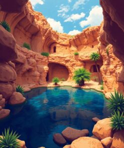 Cenote Oasis Paint Numbers