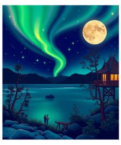 Aurora Nights Paint Numbers