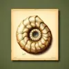 Vintage Chambered Nautilus Study Paint By Numbers