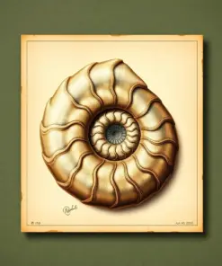 Vintage Chambered Nautilus Study Paint By Numbers