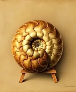 Vintage Chambered Nautilus Study Paint By Numbers