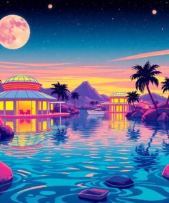 Lagoon Oasis Paint Numbers