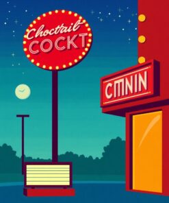 Cocktail Sign Paint Numbers