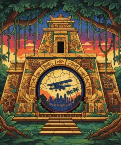 Vintage Cinema Lost Temple Paint By Numbers