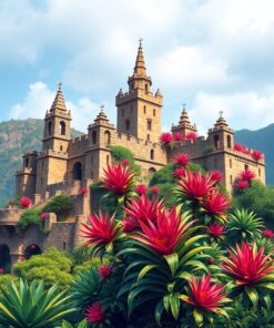 Bromeliad Wall Paint Numbers