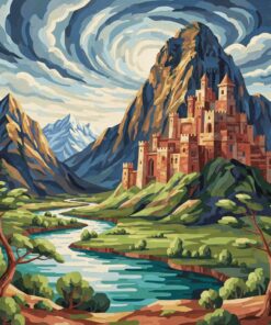 Vintage Citadel Storm Paint By Numbers