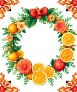 Fern Wreath Paint Numbers