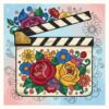Vintage Clapperboard Floral Art Paint By Numbers