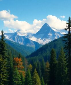 Forest Peaks Paint Numbers