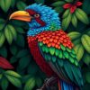 Forest Quetzal Paint Numbers