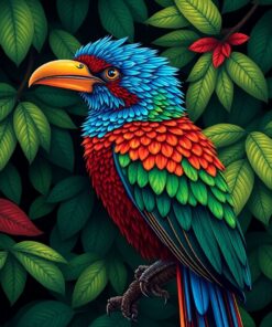 Forest Quetzal Paint Numbers