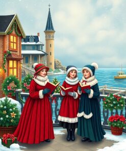 Christmas Carolers Paint Numbers