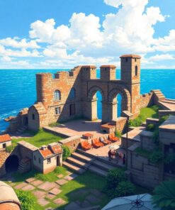 Fort Ruins Paint Numbers