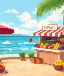 Fruit Stand Paint Numbers