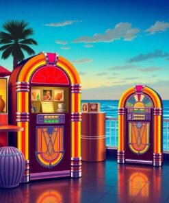 Jukebox Glow Paint Numbers