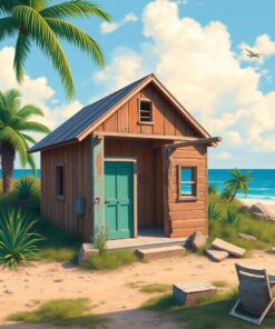 Shack Ruins Paint Numbers