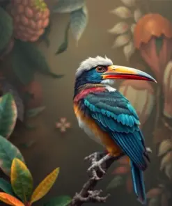 Vintage Coastal Tropicbird Paint By Numbers