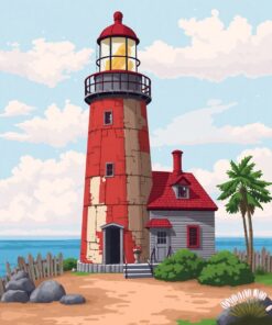 Island Tower Paint Numbers