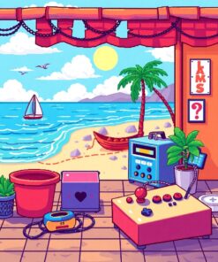 Seaside Game Paint Numbers