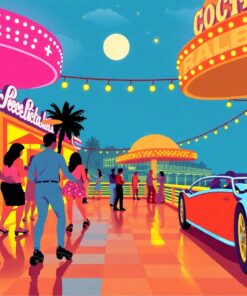 Roller Nights Paint Numbers