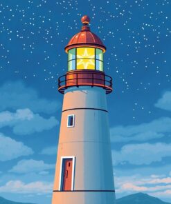 Starry Beacon Paint Numbers