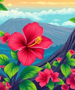 Crater Hibiscus Paint Numbers