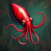 Vintage Crimson Vampire Squid paint by numbers