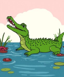 Crocodile Lagoon Paint Numbers