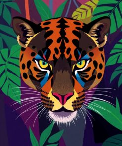 Jungle Panther Paint Numbers