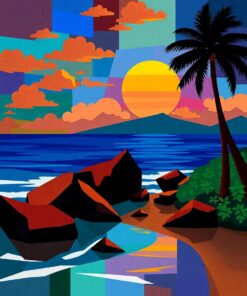Maui Moonrise Paint Numbers
