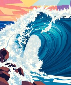 Ocean Wake Paint Numbers