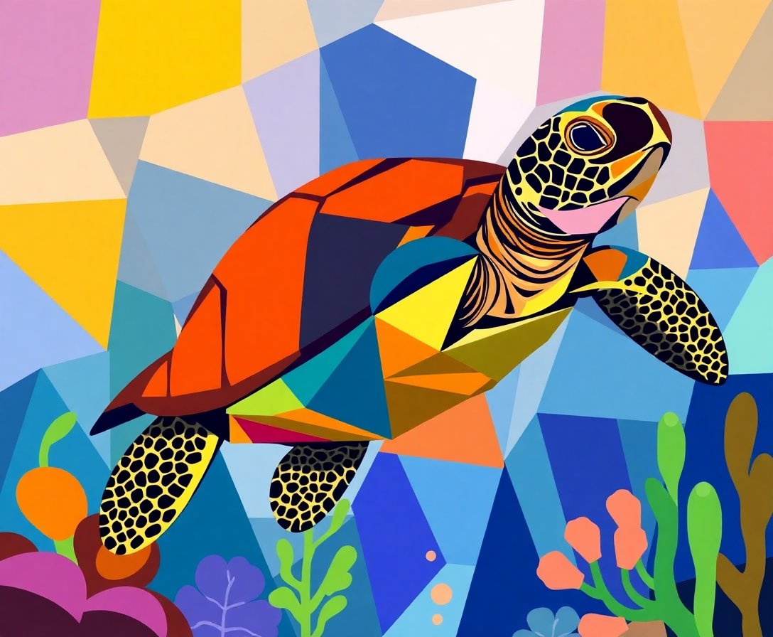 Reef Turtle Paint Numbers Reef Turtle Paint Numbers