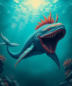 Vintage Deep Sea Leviathan paint by numbers